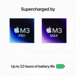 Apple MacBook Pro M3 Pro chip with 11 Core CPU & 14 Core GPU 18GB RAM 512GB SSD 14" Laptop English Keyboard - Space Black (MRX33ZS/A)